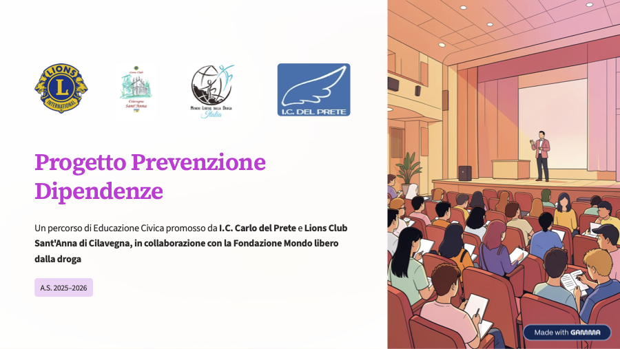 Progetto Prevenzione Dipendenze